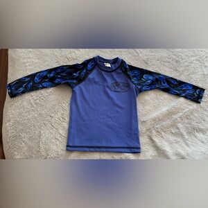 Ron Jon Kids Blue Long Sleeve Rash Guard size 2
